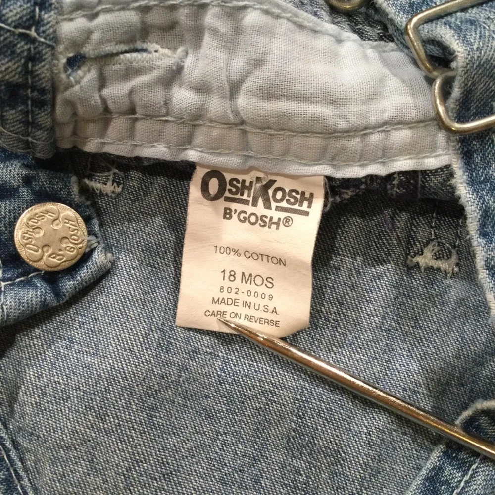 Vintage OshKosh toddler snap overalls